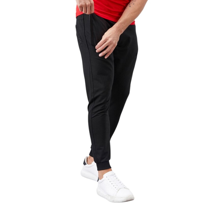 Tommy Life Jogger Siyah Erkek Eşofman Altı - 4