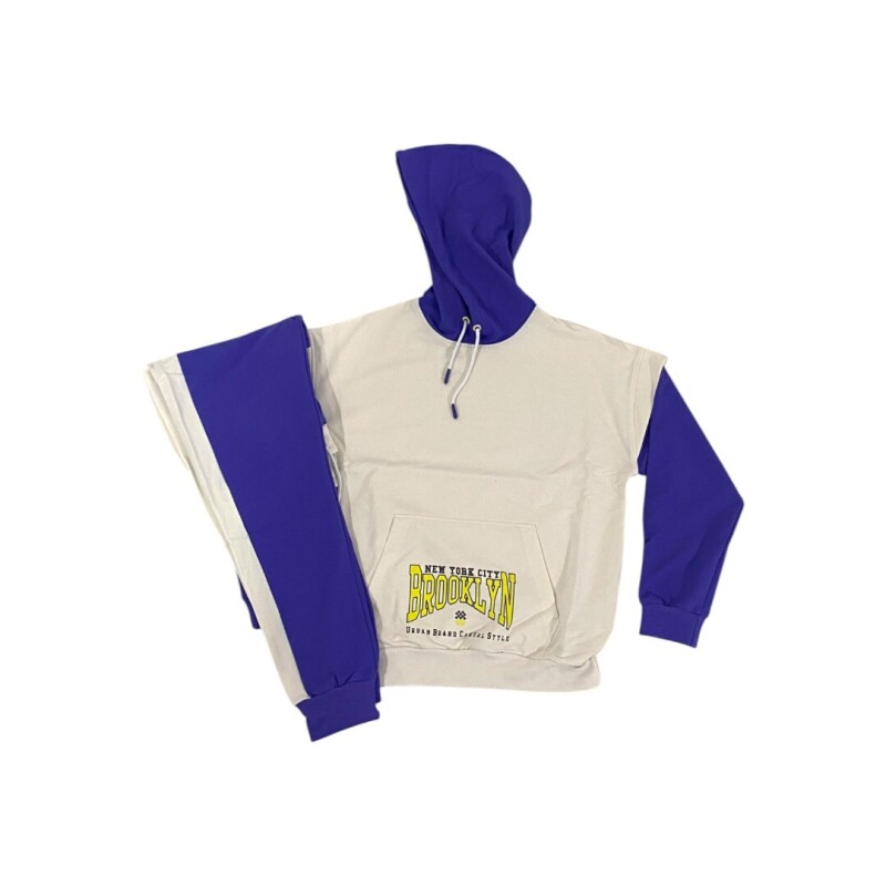 Tommy Life Kız Garson Oversize Eşofman Takım Sweat/Jogger Çocuk Eşofman Takımı - Tommy Life