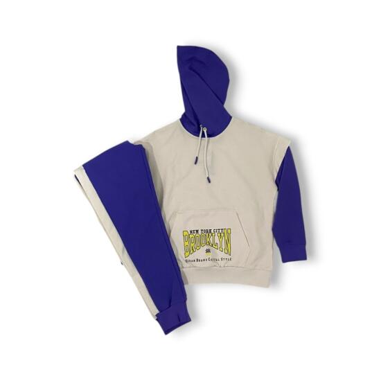 Tommy Life Kız Garson Oversize Eşofman Takım Sweat/Jogger Çocuk Eşofman Takımı - 1