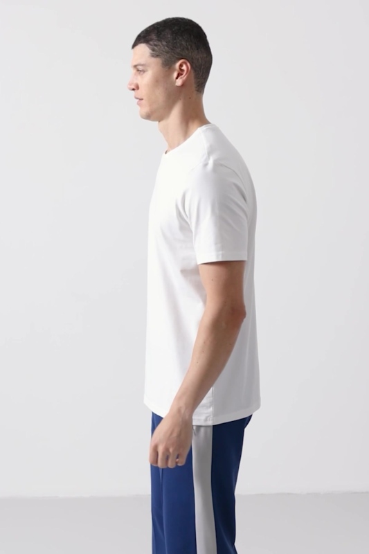 Tommy Life O Yaka Beyaz Erkek Tshirt - 3