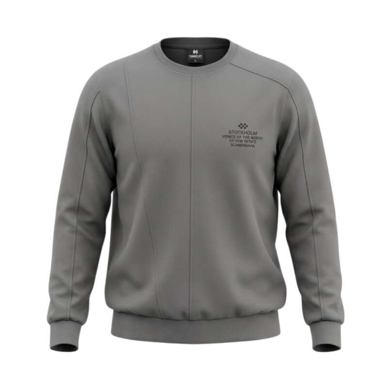 Tommy Life O Yaka Gri Erkek Sweatshirt - 1