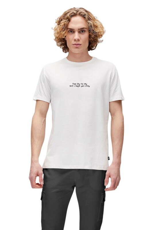 Bad Bear Too Shy Beyaz Erkek Tshirt - Bad Bear