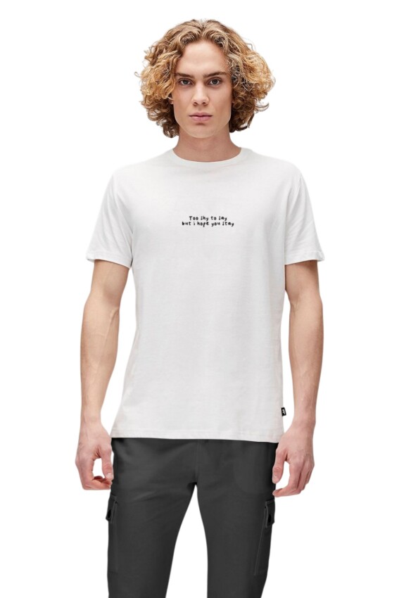 Bad Bear Too Shy Beyaz Erkek Tshirt - 1