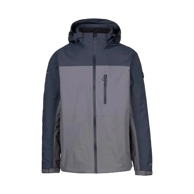 Trespass Curbridge - Male Rain Jacket Tp75 Gri Erkek Mont - Trespass