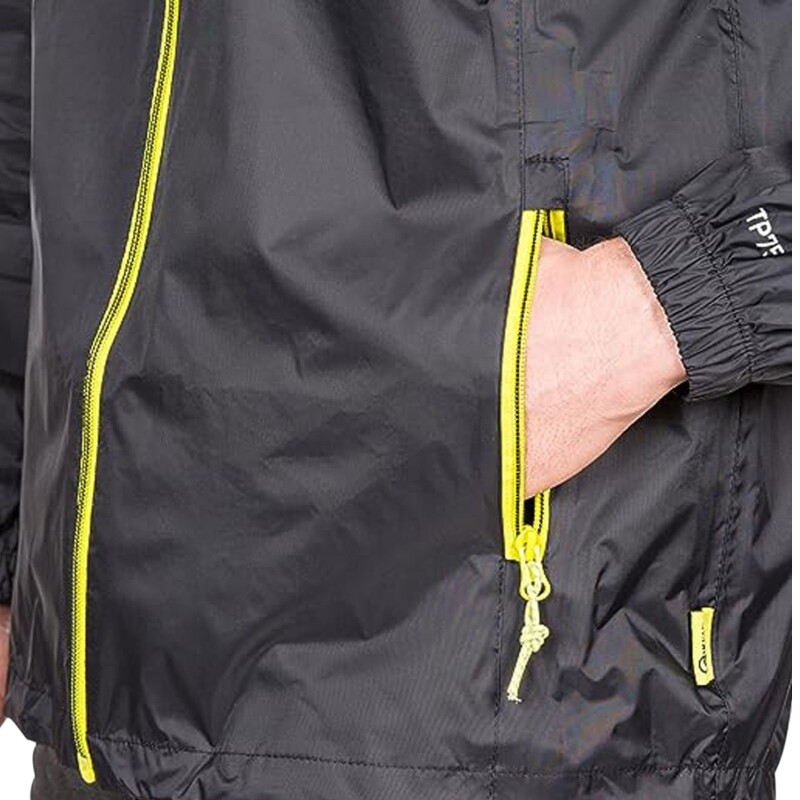 Trespass Qikpac X Siyah Unisex Yağmurluk - 4