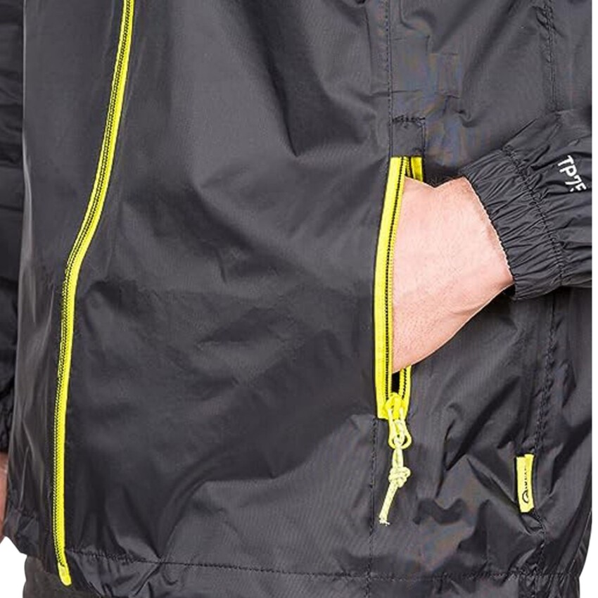 Trespass Qikpac X Siyah Unisex Yağmurluk - 4