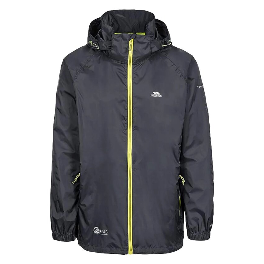 Trespass QIKPAC X - UNISEX PACKAWAY JKT TP75 SİYAH Unisex Yağmurluk - 1