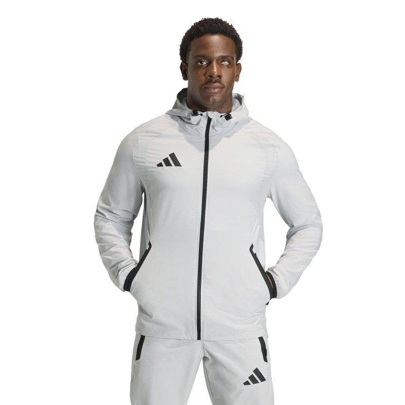 Adidas Tiro Travel Gri Erkek Rüzgarlık - Adidas