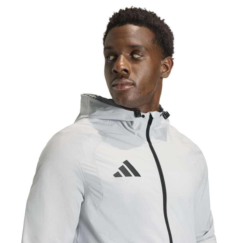 Adidas Tiro Travel Gri Erkek Rüzgarlık - 4