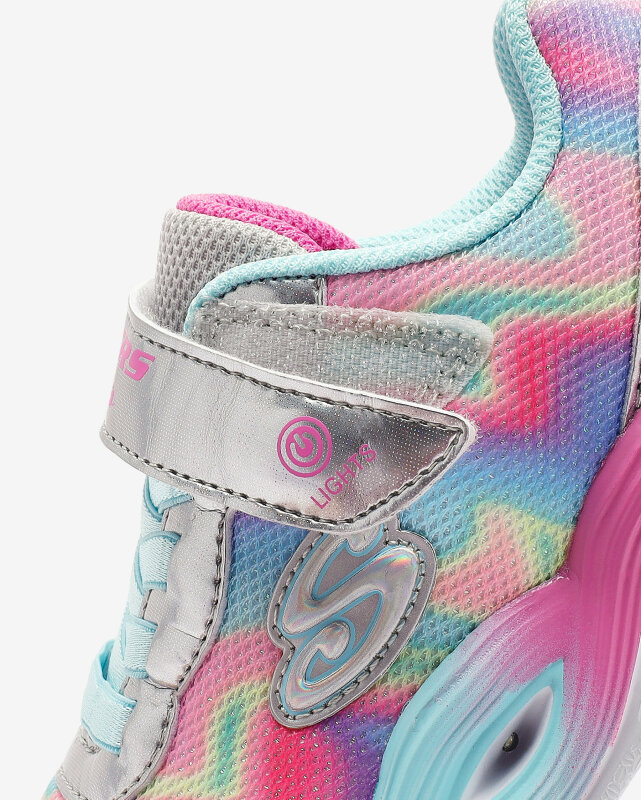 Skechers Twisty Glow - Sorbet Swirl Gri Çocuk Günlük Ayakkabı - 9