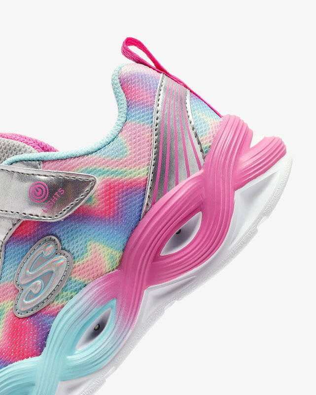 Skechers Twisty Glow - Sorbet Swirl Gri Çocuk Günlük Ayakkabı - 8