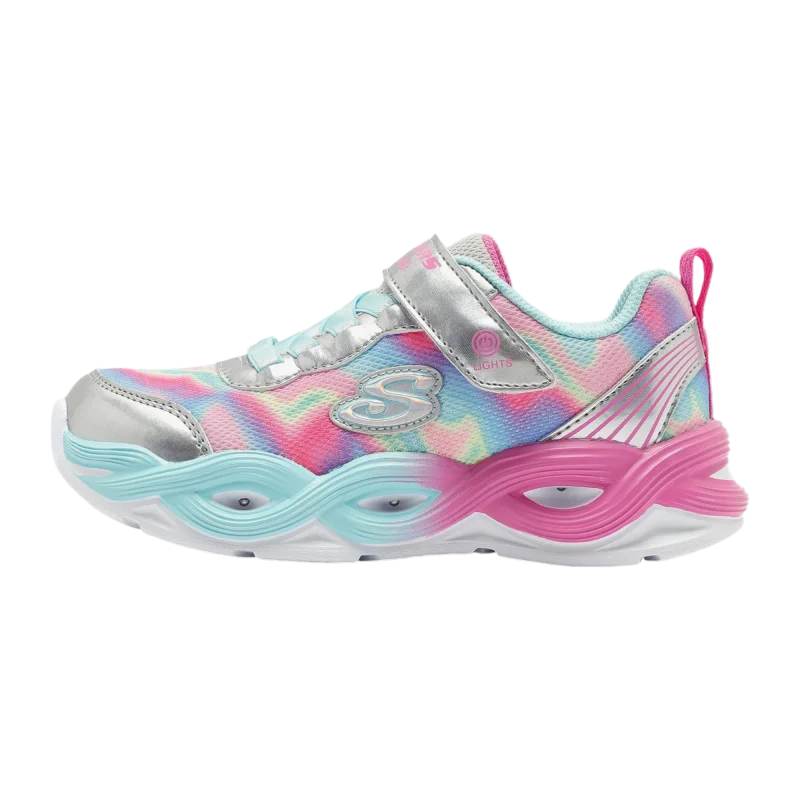 Skechers Twisty Glow - Sorbet Swirl Gri Çocuk Günlük Ayakkabı - 1