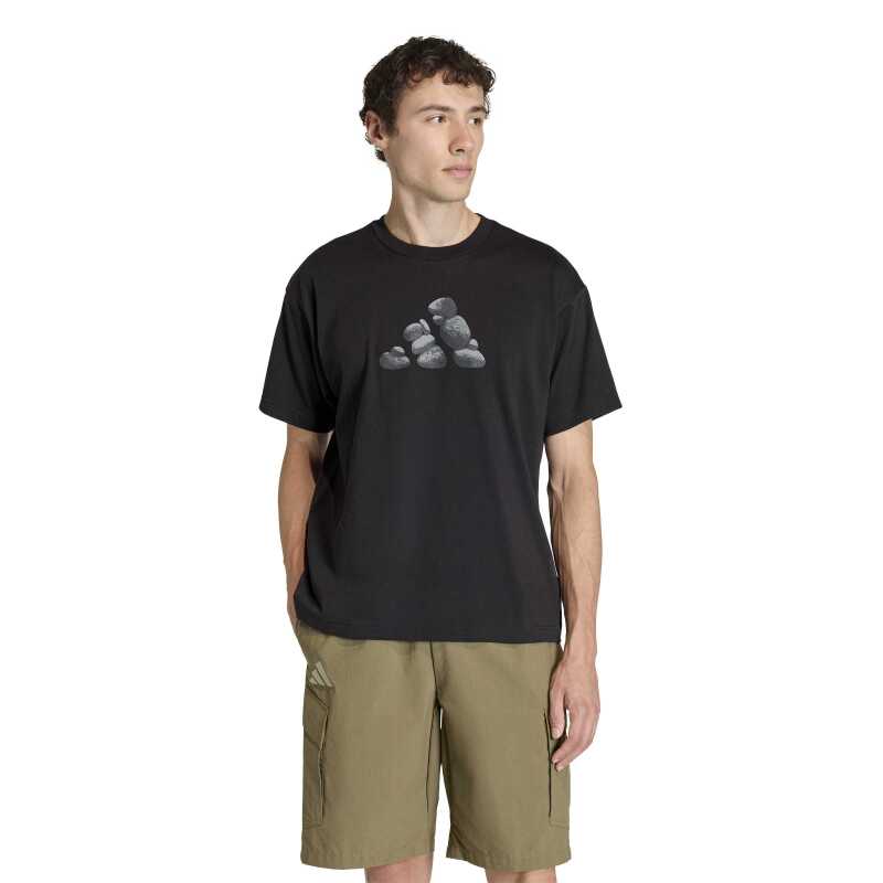 Adidas Terrex Rocks Logo Graphic Siyah Erkek Tshirt - 1