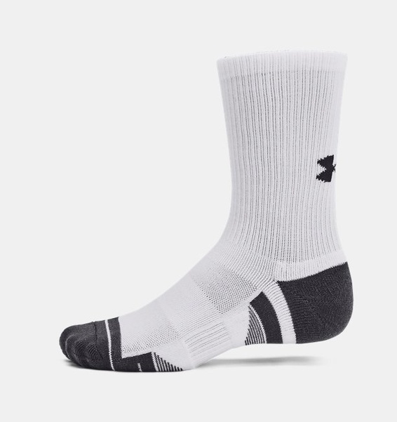 Under Armour UA Performance Tech 3pk Crew Beyaz Unisex Çorap - 4
