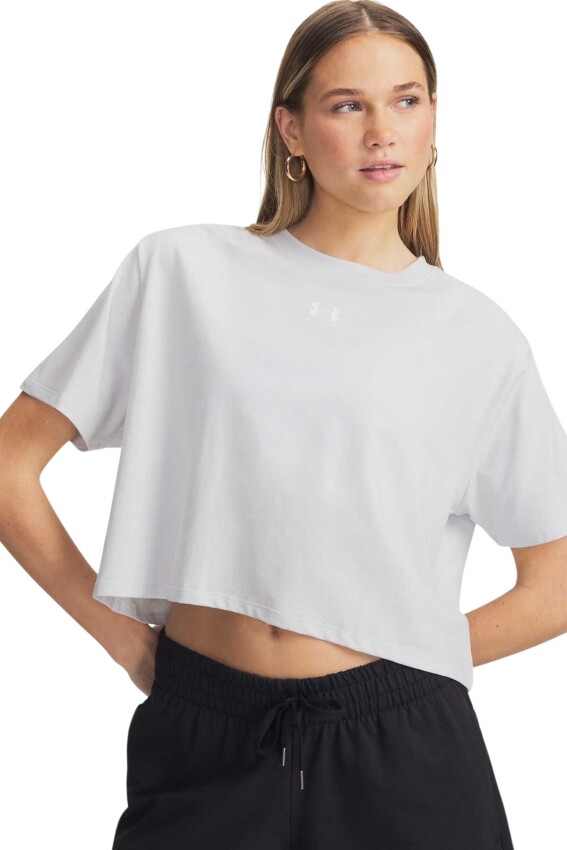 Under Armour UA Rival Boxy Tee Solid Gri Kadın Tshirt - 1