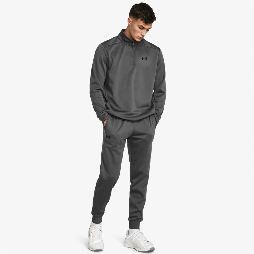 Under Armour Fleece 1/4 Zip Gri Erkek Eşofman Altı - 7