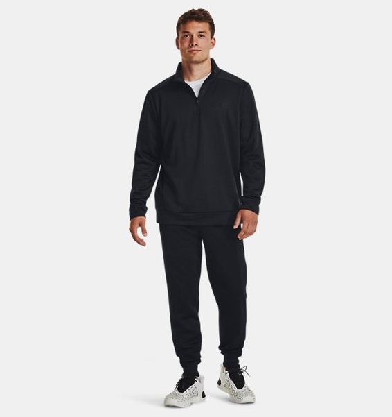 Under Armour Fleece 1/4 Zip Siyah Erkek Sweatshirt - 3