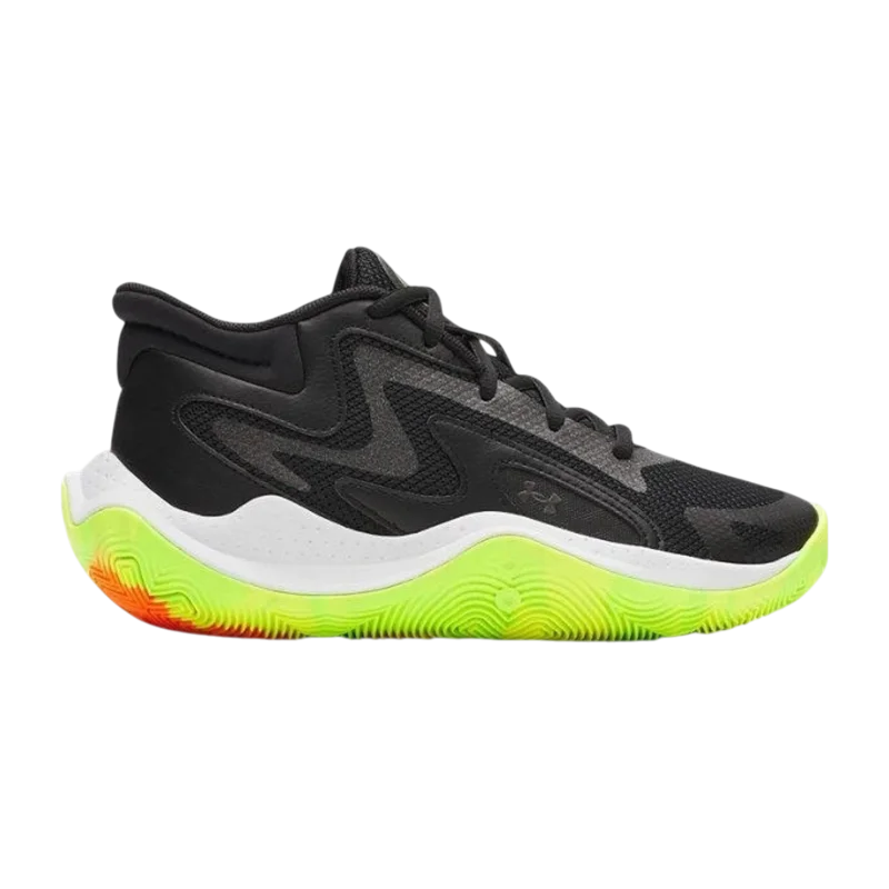 Under Armour GS Jet '25 Siyah Çocuk Basketbol Ayakkabısı - 1