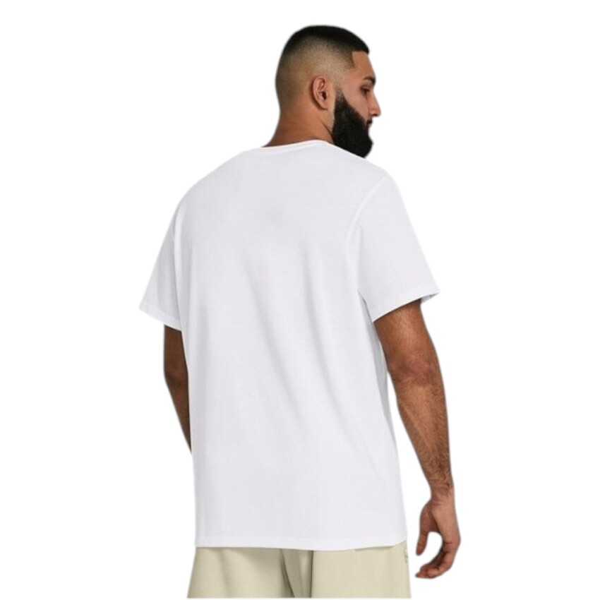 Under Armour Heavyweight LC Patch Beyaz Erkek Tshirt - 2