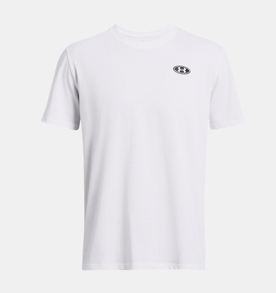 Under Armour Heavyweight LC Patch Beyaz Erkek Tshirt - 4