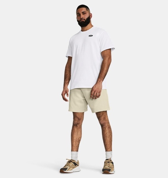 Under Armour Heavyweight LC Patch Beyaz Erkek Tshirt - 3