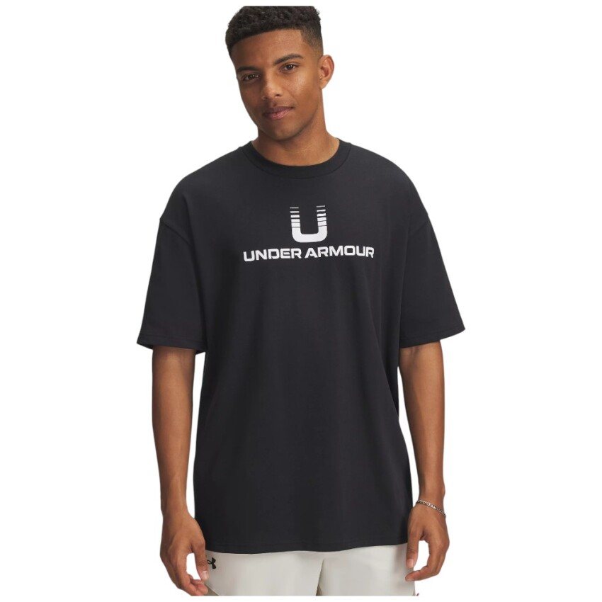 Under Armour Heavyweight U Logo Siyah Erkek Tshirt - 1