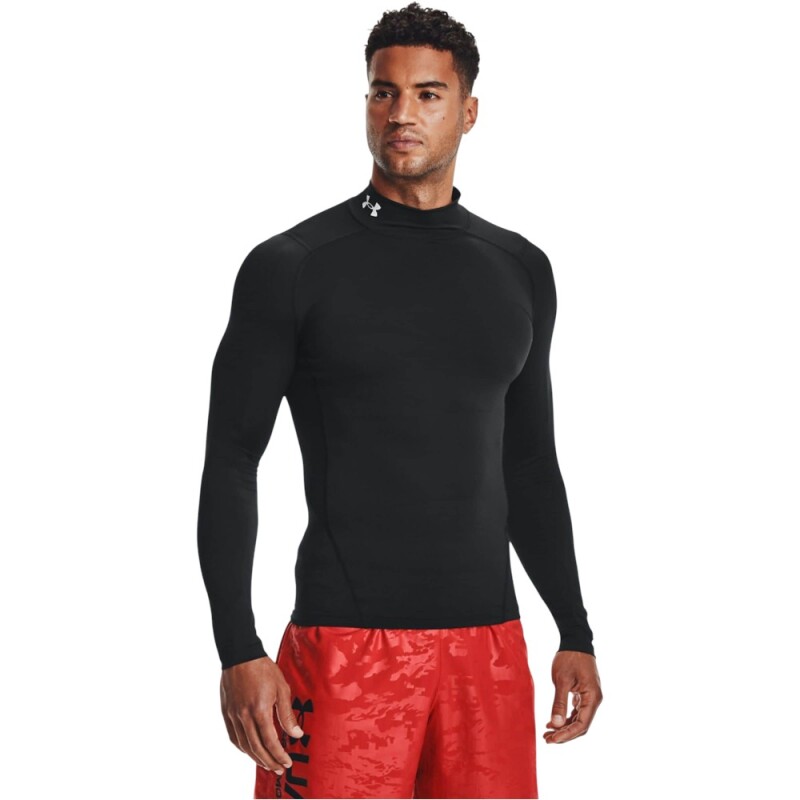 Under Armour HG Armour Comp Mock LS Siyah Erkek Tshirt - Under Armour