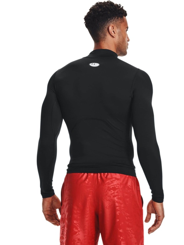 Under Armour HG Armour Comp Mock LS Siyah Erkek Tshirt - 2