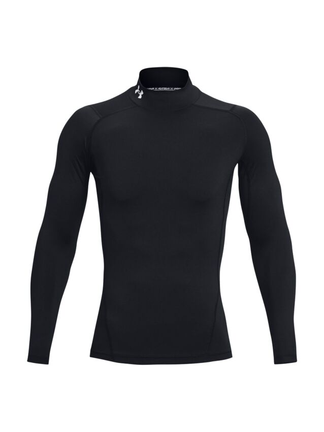 Under Armour HG Armour Comp Mock LS Siyah Erkek Tshirt - 4