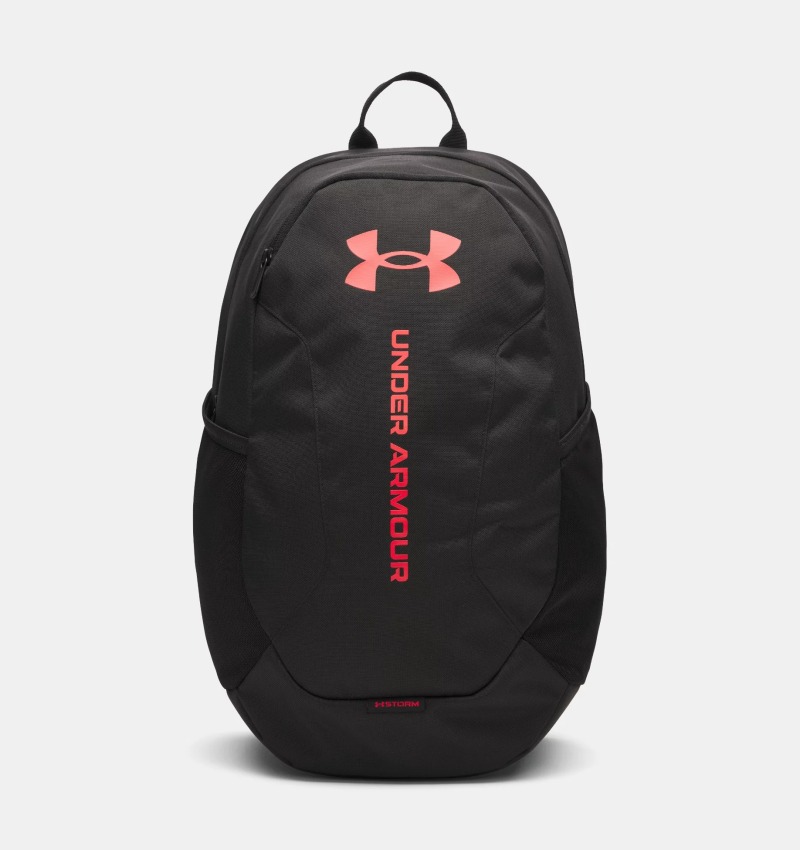 Under Armour Hustle Lite Siyah-Kırmızı Unisex Sırt Çantası - 1