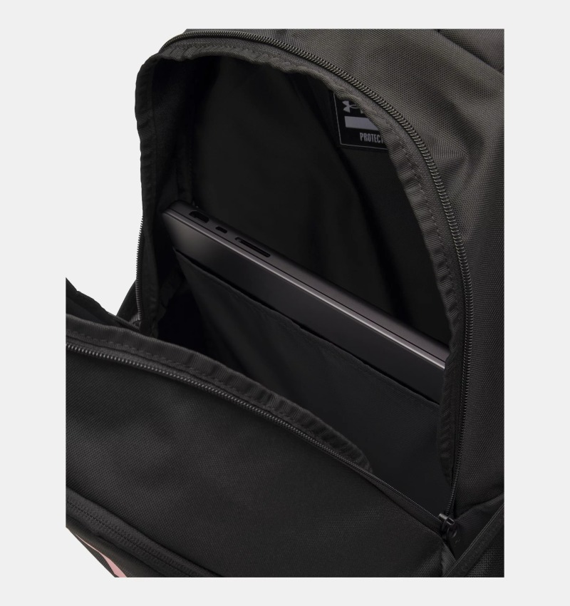 Under Armour Hustle Lite Siyah-Kırmızı Unisex Sırt Çantası - 3