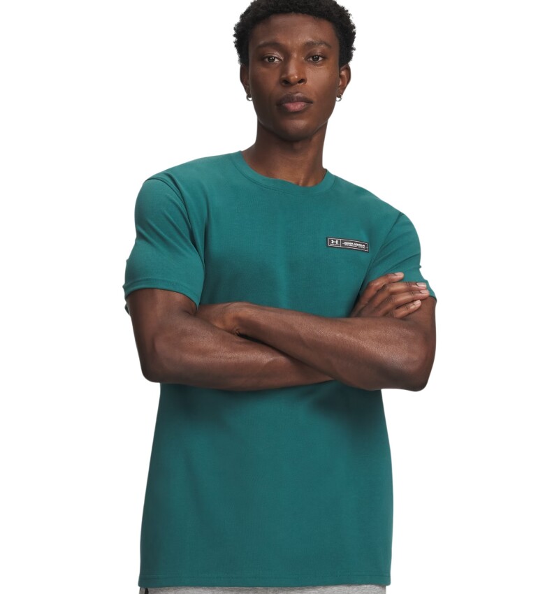 Under Armour Hw Armour Label SS Yeşil Erkek Tshirt - 1