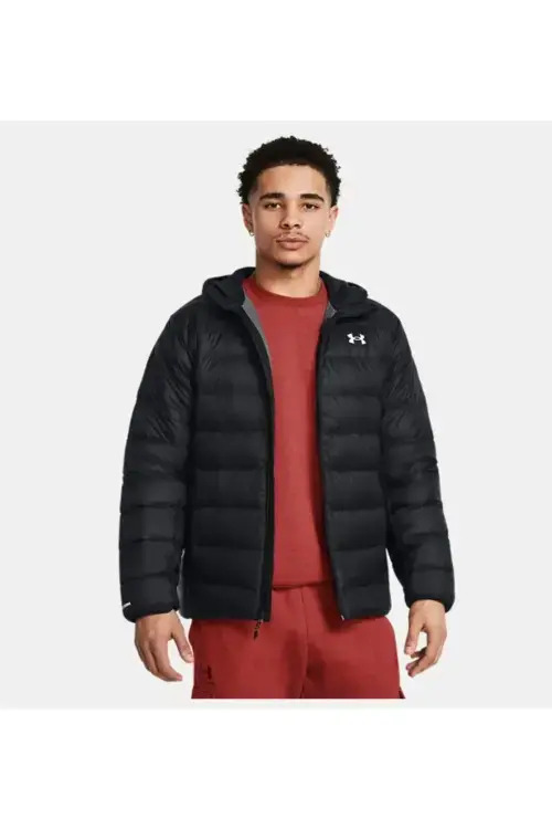 Under Armour Legend Down Hooded Jacket SİYAH Erkek Mont - Under Armour
