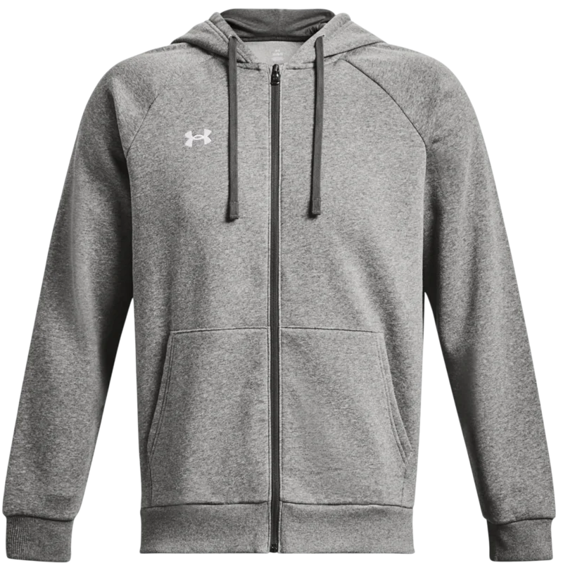 Under Armour Rival Fleece FZ Hoodie Gri Erkek Sweatshirt - 1
