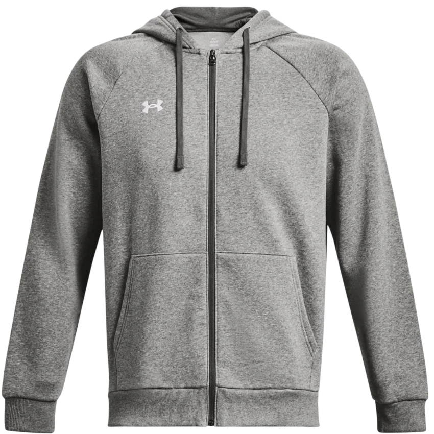 Under Armour Rival Fleece FZ Hoodie Gri Erkek Sweatshirt - 1