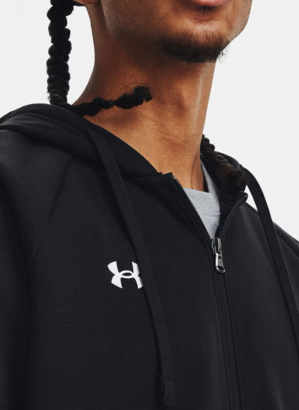 Under Armour Rival Fleece FZ Hoodie Siyah Erkek Sweatshirt - 3