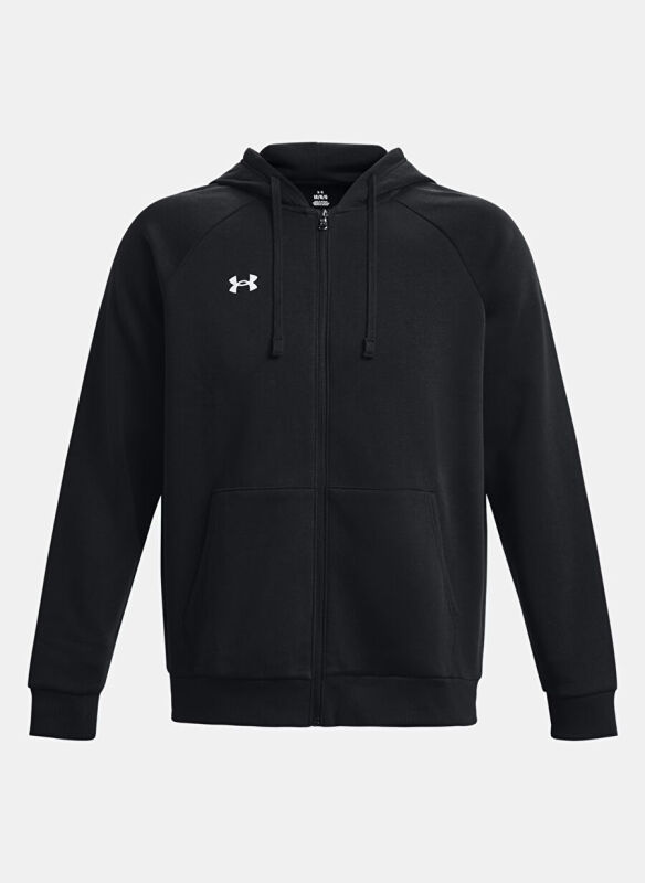 Under Armour Rival Fleece FZ Hoodie Siyah Erkek Sweatshirt - 4