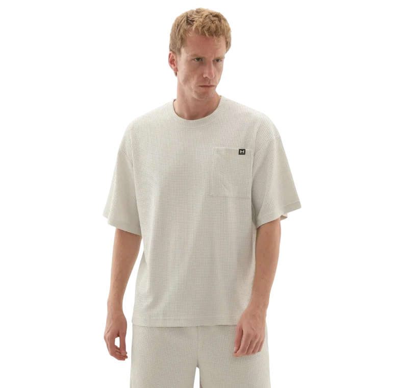 Under Armour Rival Waffle Crew BEYAZ Erkek Tshirt - 1