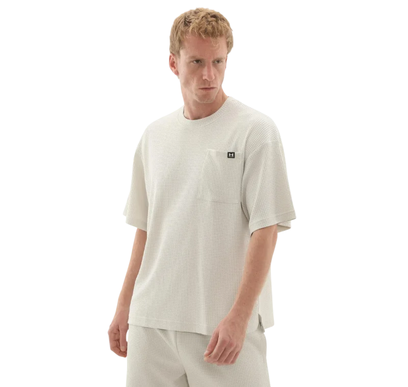 Under Armour Rival Waffle Crew BEYAZ Erkek Tshirt - 3