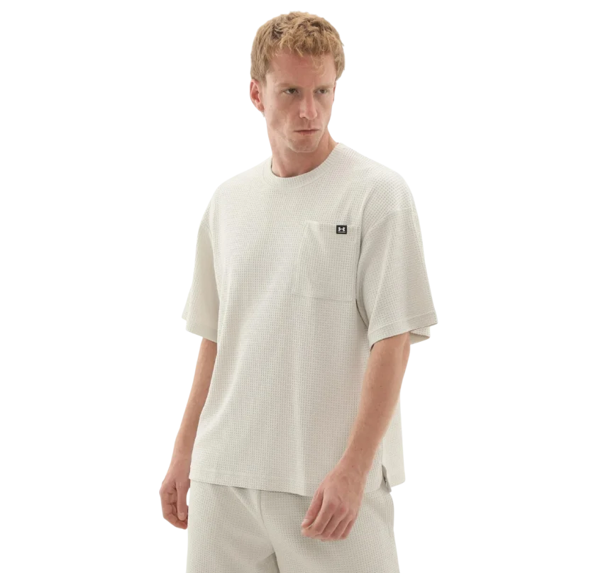 Under Armour Rival Waffle Crew BEYAZ Erkek Tshirt - 3