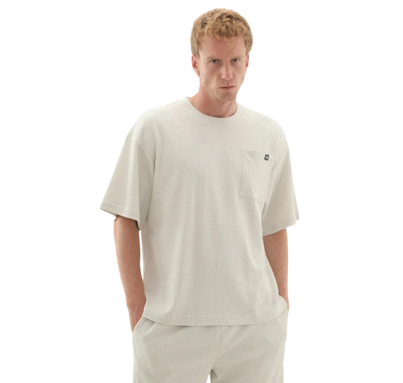 Under Armour Rival Waffle Crew BEYAZ Erkek Tshirt - 4