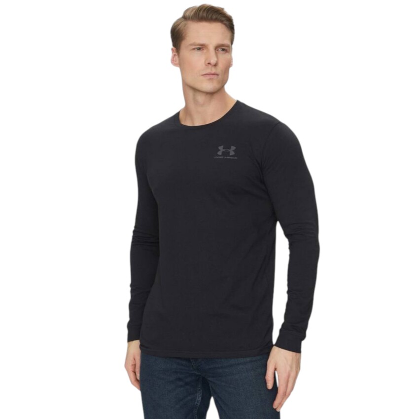 Under Armour Sportstyle Left Chest Siyah Erkek Tshirt - 1