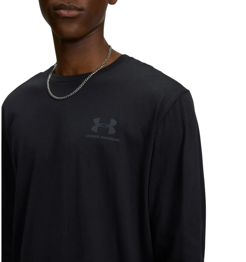 Under Armour Sportstyle Left Chest Siyah Erkek Tshirt - 2