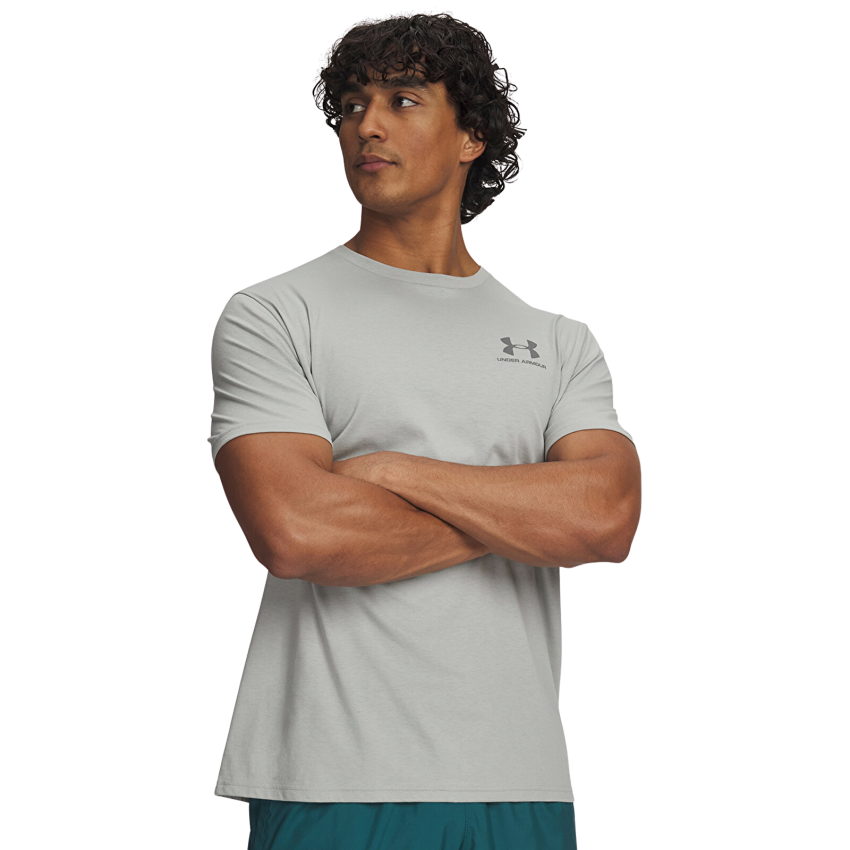 Under Armour SportstyleLC SS Gri Erkek Tshirt - 1
