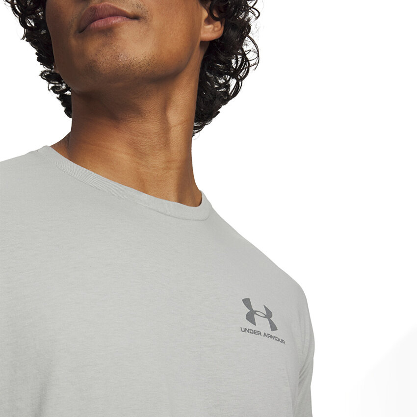 Under Armour SportstyleLC SS Gri Erkek Tshirt - 3