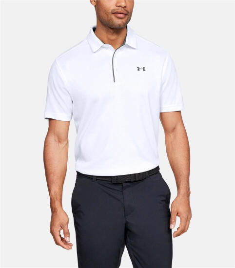 Under Armour Tech Polo BEYAZ Erkek Polo Tshirt 1290140-100 - 1