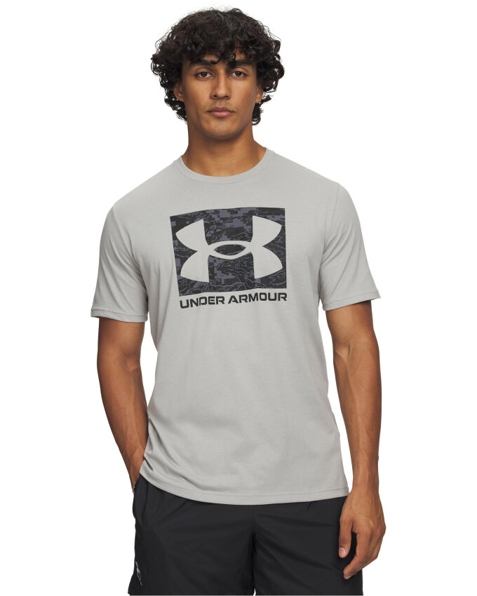 Under Armour UA Abc Camo Boxed Logo SS Gri Erkek Tshirt - 1