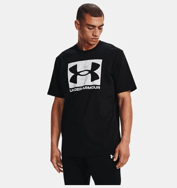 Under Armour UA ABC CAMO BOXED LOGO SS SİYAH Erkek Tshirt - 1