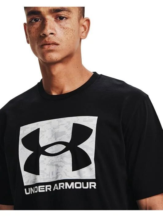 Under Armour UA ABC CAMO BOXED LOGO SS SİYAH Erkek Tshirt - 5