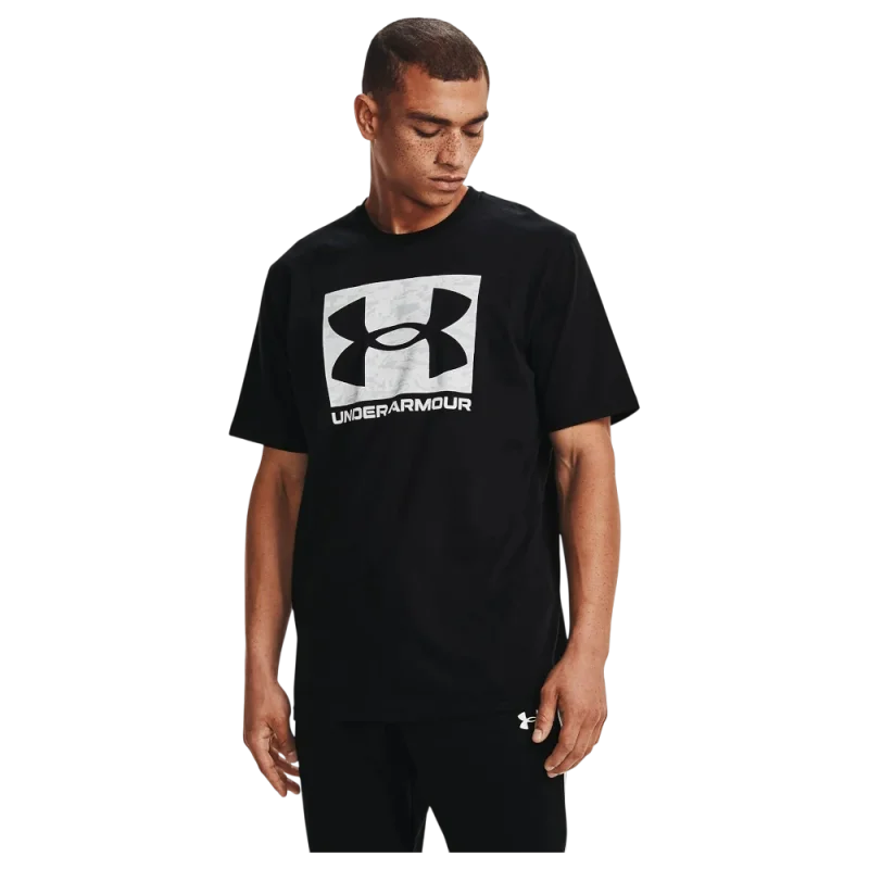 Under Armour UA ABC CAMO BOXED LOGO SS SİYAH Erkek Tshirt - 1